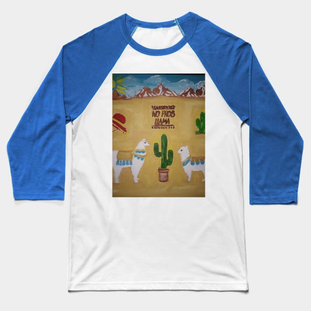 Two Llamas Baseball T-Shirt by Oregon333